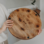 Laden Sie das Bild in den Galerie-Viewer, Tablett | Mangoholz | rund
