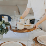 Laden Sie das Bild in den Galerie-Viewer, Tablett | Mangoholz | rund