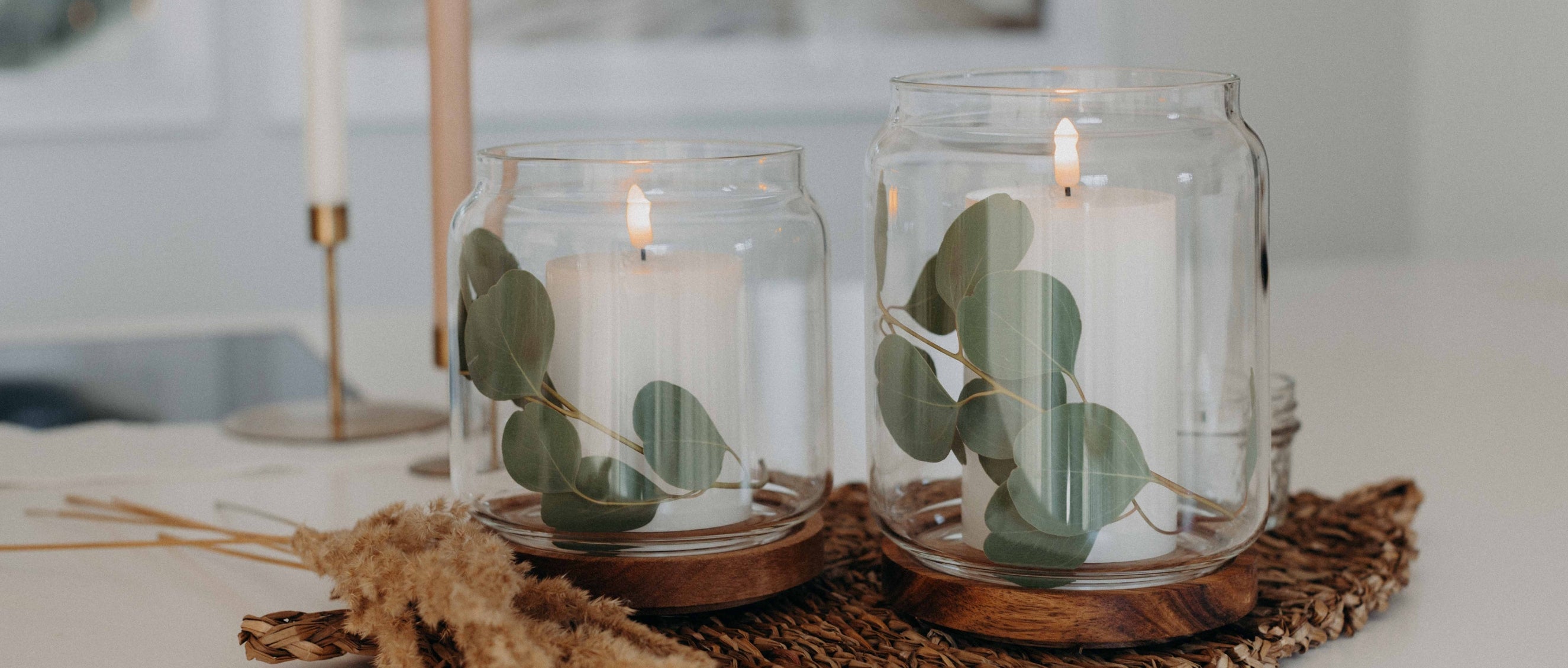 Windlicht im Vorratsglas