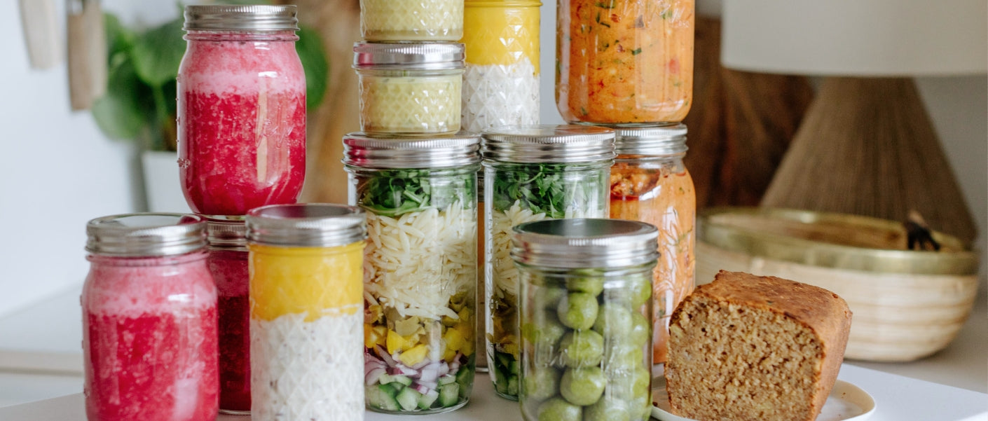 Wöchentlicher Meal Prep im Glas