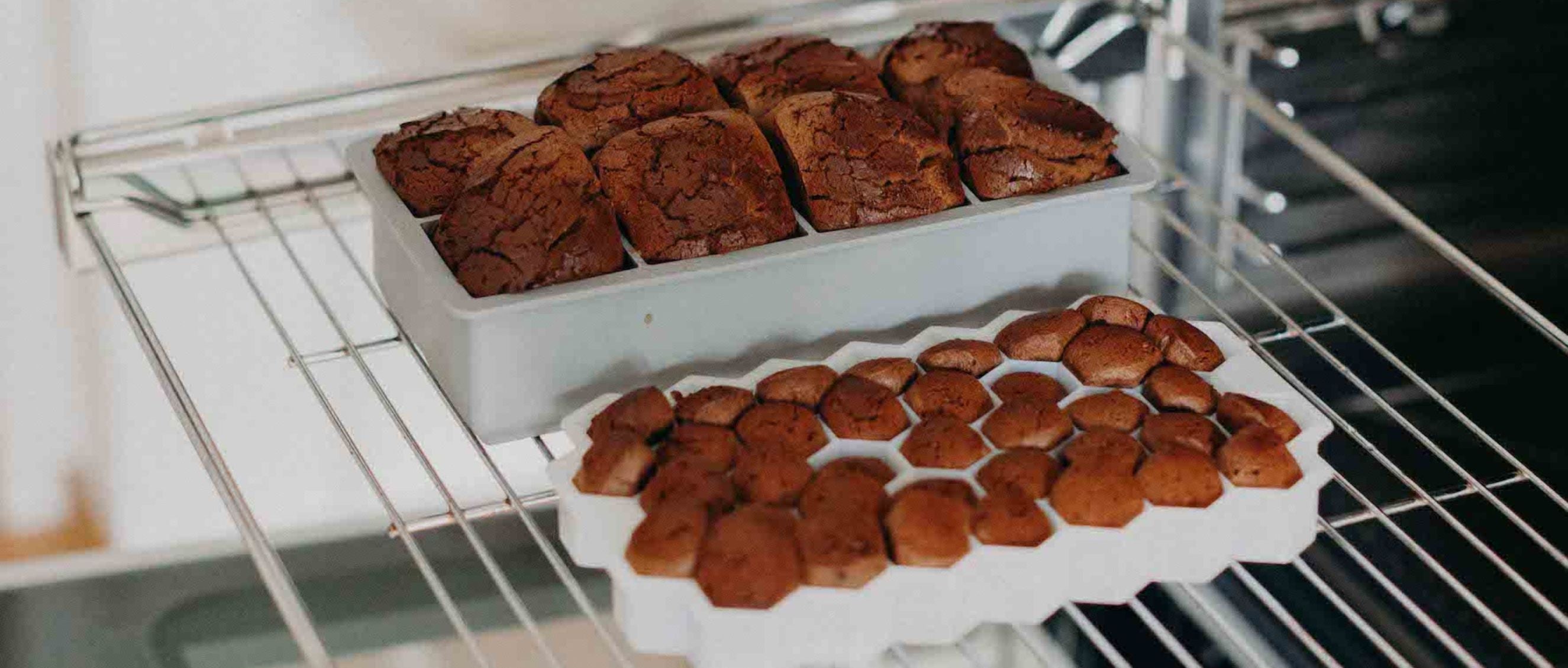 Brownies in der Eiswürfelform