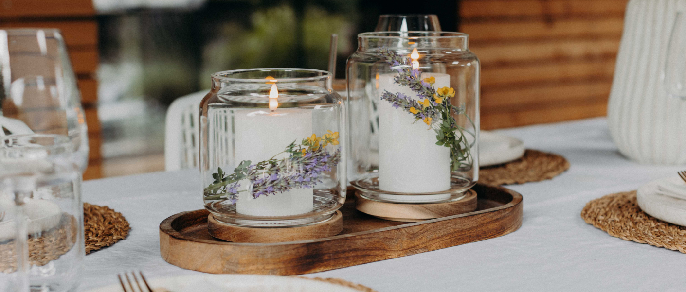 LED-Windlicht im Vorratsglas