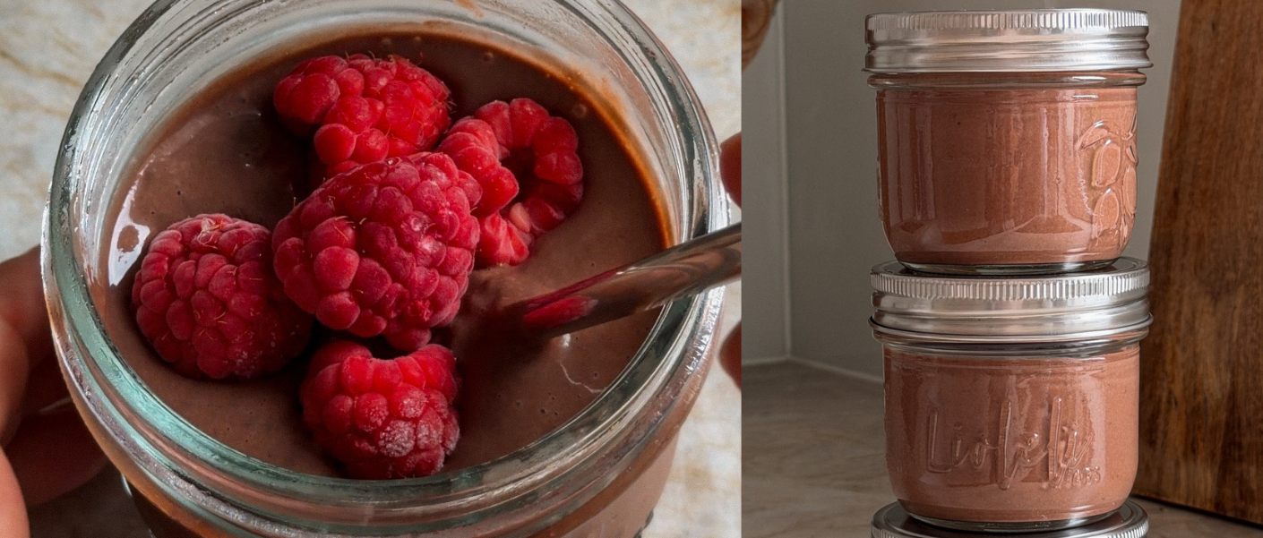 Schoko Chia Frühstückspudding mit Seidentofu