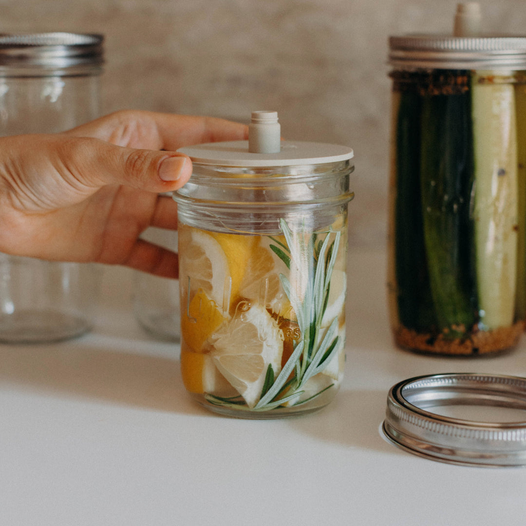 Fermentierdeckel mit Ventil | 4er-Set