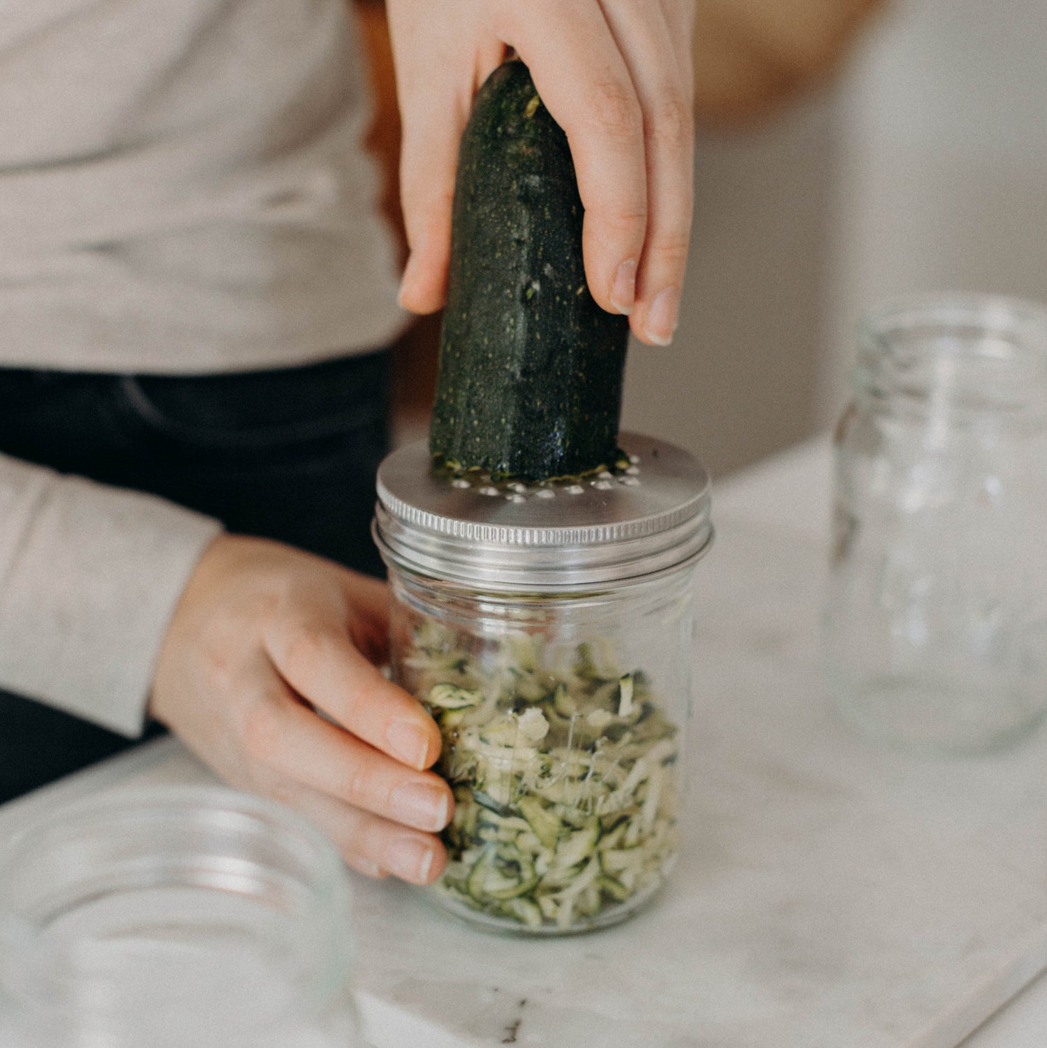 Reibe | Mason Jar | Edelstahl