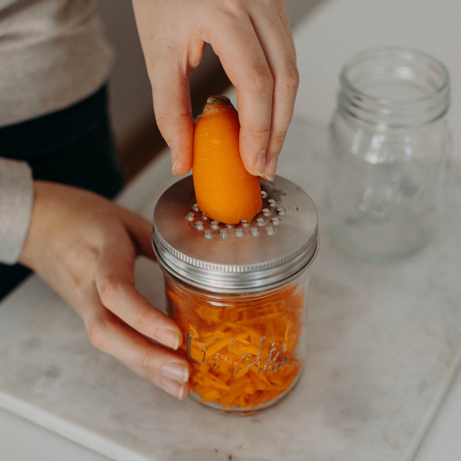 Reibe | Mason Jar | Edelstahl